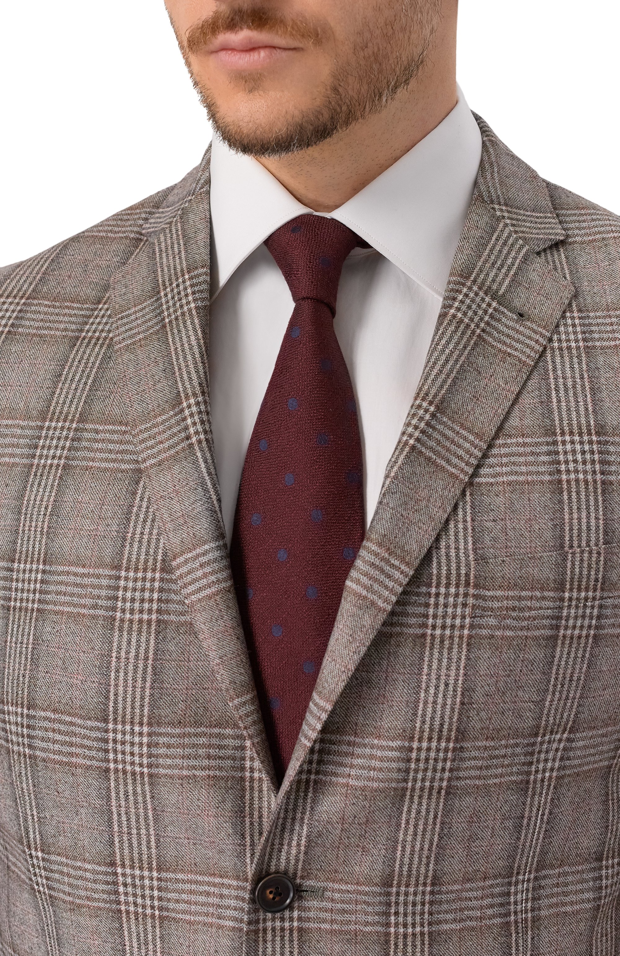 Галстук из шерсти и шелка ZILLI, арт. CRAV2BM0330VP0I01, фото 2