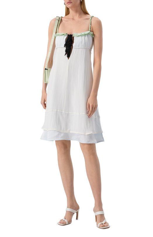 Шелковое платье Jil Sander J03CT0488/J55081 Голубой  J03CT0488/J55081 Фото 2