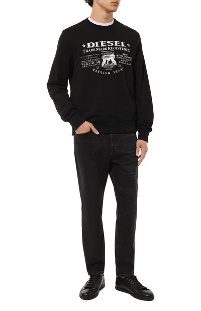 Хлопковый свитшот DIESEL, арт. A03566/0JFAV, фото 2