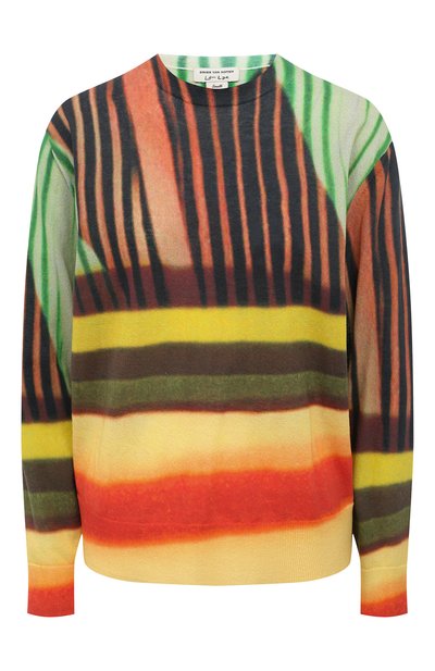 Женский хлопковый пуловер DRIES VAN NOTEN, арт. 211-31204-2708