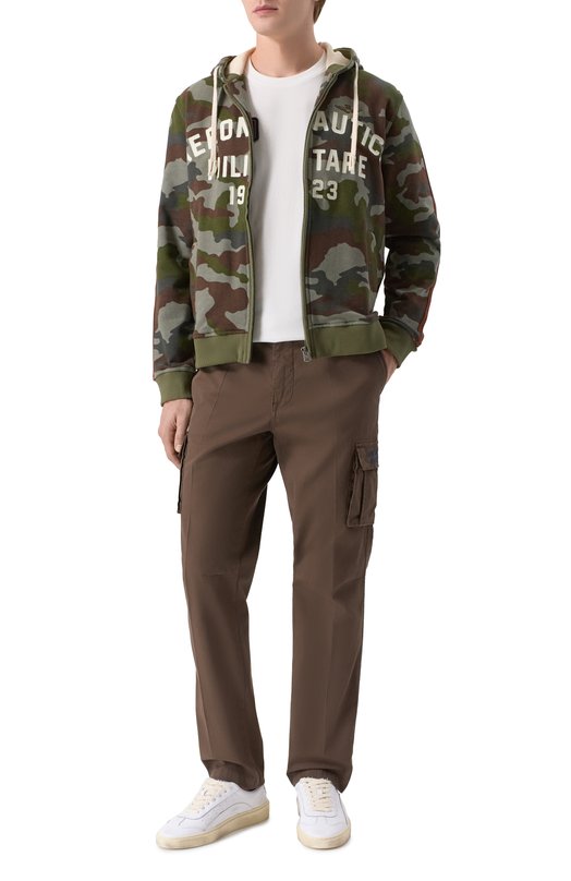 Хлопковая футболка Aeronautica Militare TS2544UJ00592 Белый  TS2544UJ00592 Фото 2