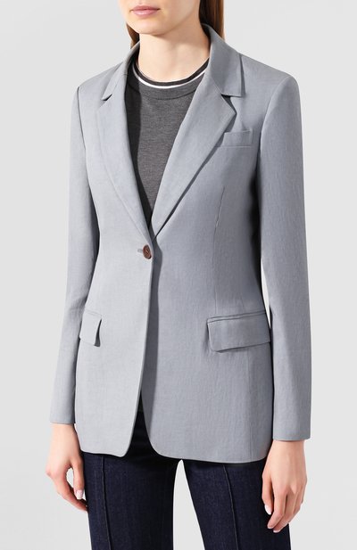 Жакет из смеси льна и хлопка BRUNELLO CUCINELLI, арт. MF5918985, фото 3