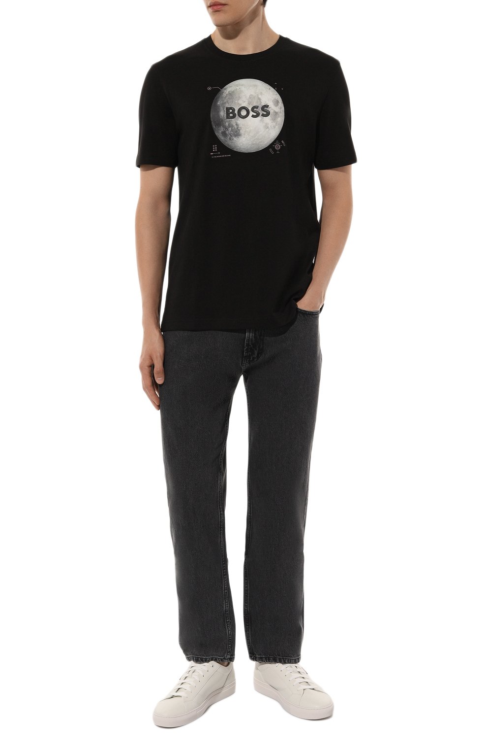 Хлопковая футболка BOSS ORANGE, арт. 50528189, фото 2