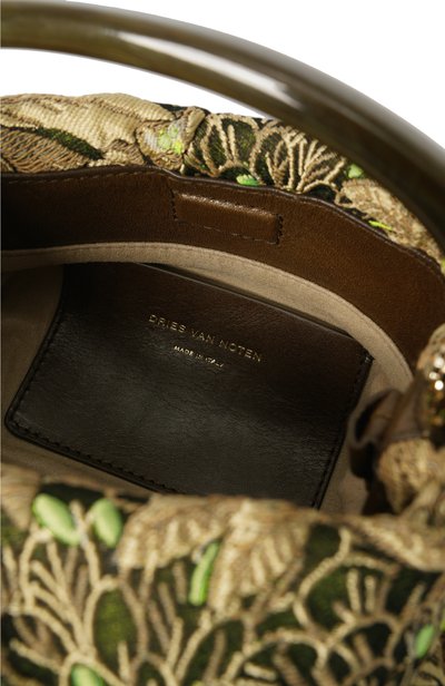 Сумка crisp DRIES VAN NOTEN зеленого цвета по цене 105000 руб., арт. 011508/4020, фото 5 Сумка crisp DRIES VAN NOTEN, арт. 011508/4020, фото 5