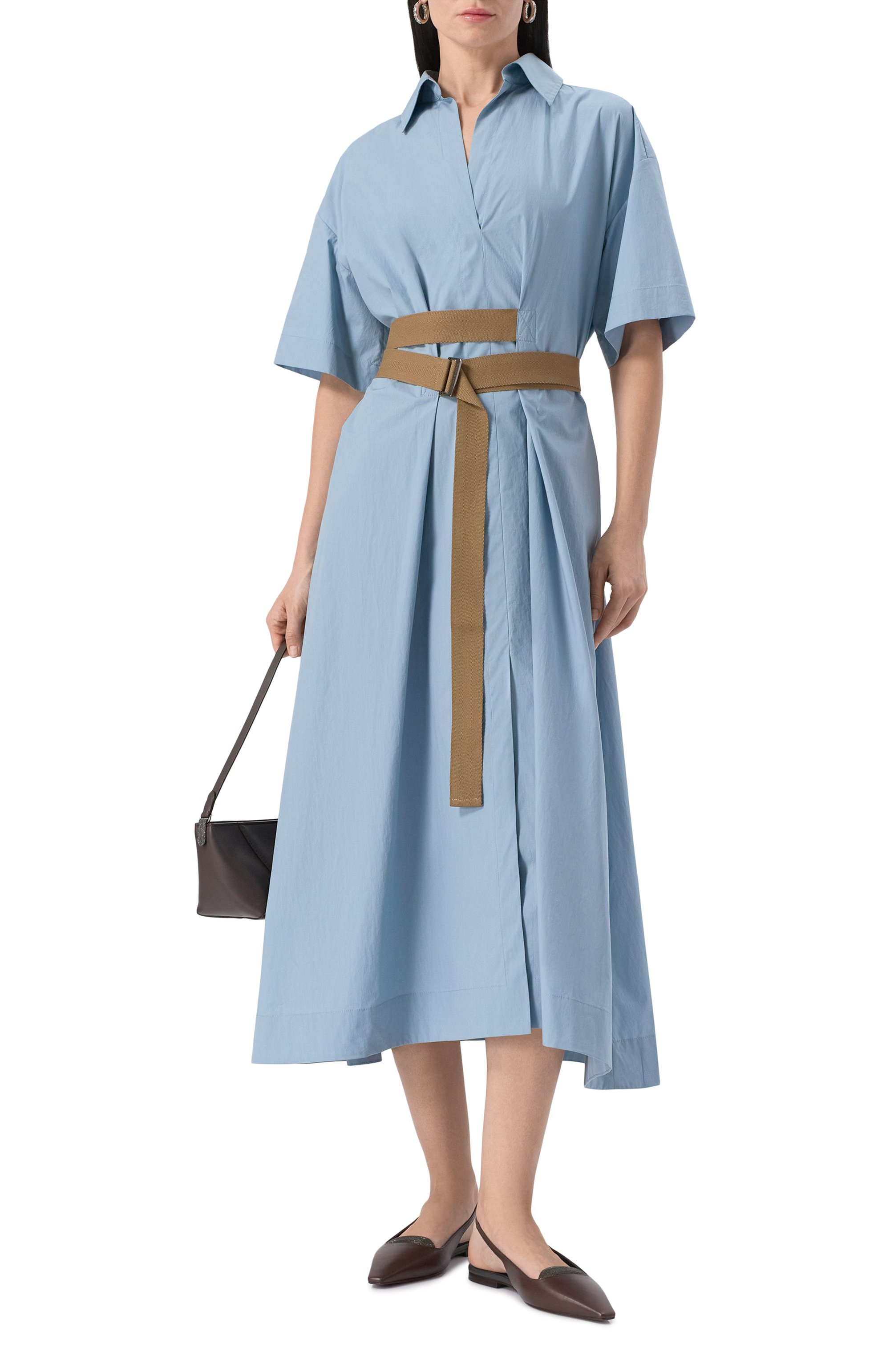 Хлопковое платье BRUNELLO CUCINELLI, арт. M0H93A5306, фото 2