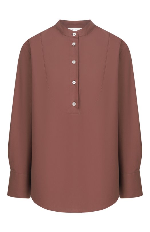 Хлопковая блузка Noble&Brulee NB05/021125/24 Коричневый NB05/021125/24