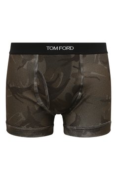 Мужские хлопковые боксеры TOM FORD хаки цвета, арт. T4LC3/1540 | Фото 1 (Кросс-КТ: бельё; Материал сплава: Проставлено; Нос: Не проставлено; Материал внешний: Хлопок; Мужское Кросс-КТ: Трусы)