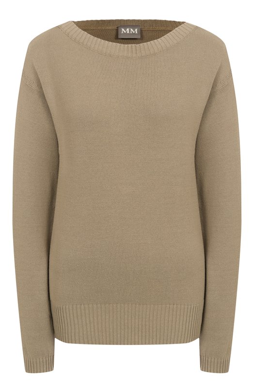 Хлопковый пуловер Max Mara Leisure SVAG0 Хаки SVAG0