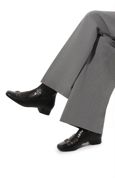 Кожаные полусапоги GUCCI, арт. 394395 EC200, фото 3