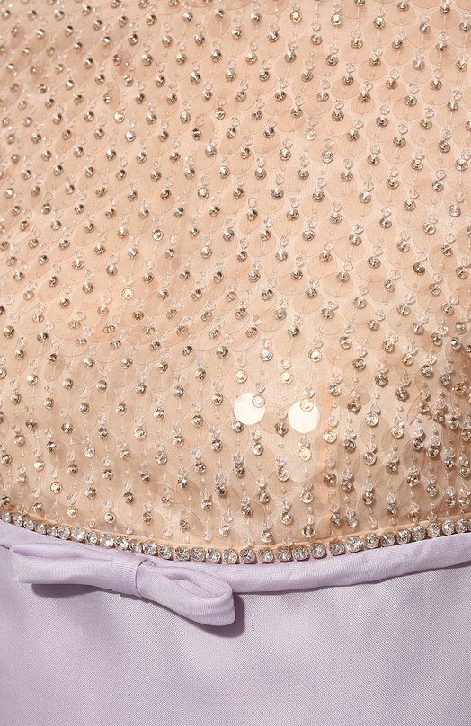 Шелковое платье Miu Miu MF4568-10YA-F0230 Сиреневый  MF4568-10YA-F0230 Фото 5