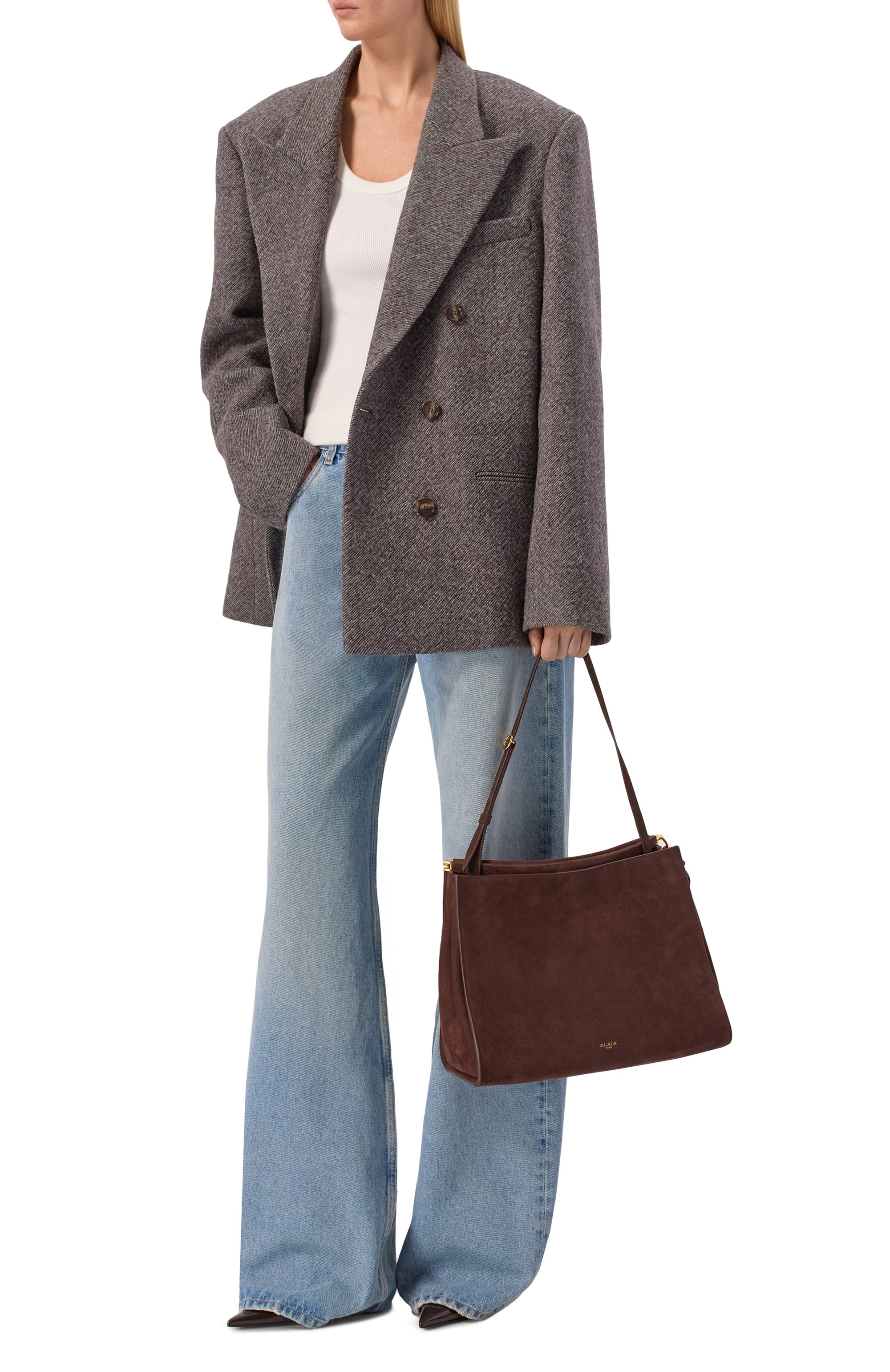 Сумка le click medium ALAIA, арт. AA1S01433CA214, фото 3