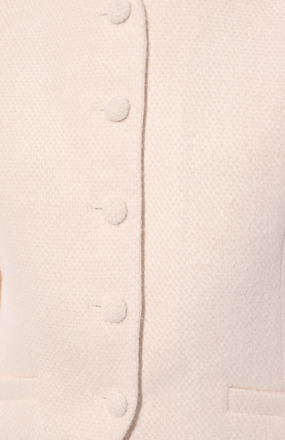 Жилет LESYANEBO молочного цвета по цене 28000 руб., арт. LN03H-411_CNC, фото 5 Жилет LESYANEBO, арт. LN03H-411_CNC, фото 5