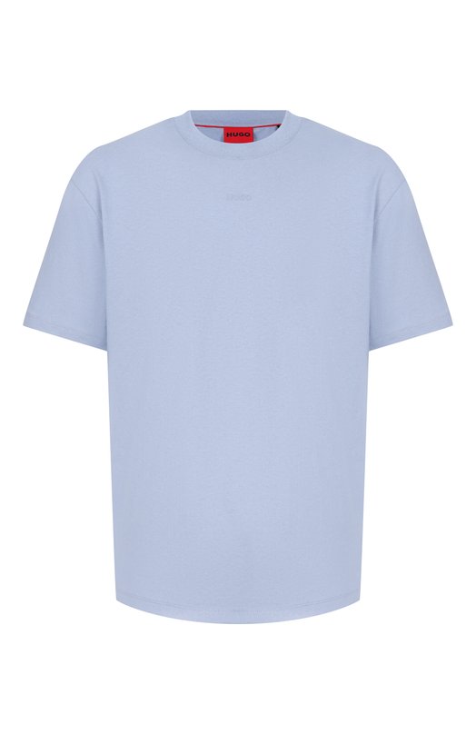 Хлопковая футболка HUGO 50488330 Голубой 50488330