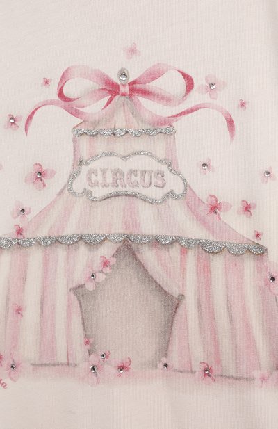 Хлопковый лонгслив MONNALISA, арт. 39D607, фото 3