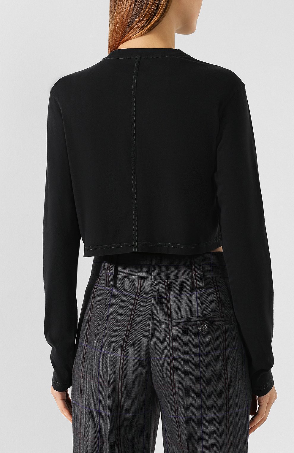 Хлопковый лонгслив ACNE STUDIOS, арт. AL0093, фото 4