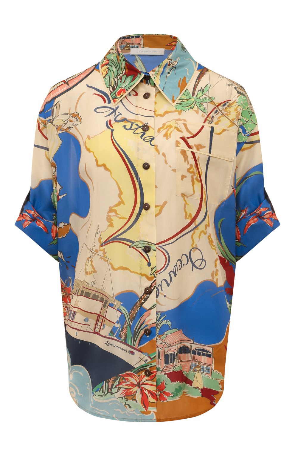 Шелковая блузка ZIMMERMANN, арт. 8477TRS241, фото 1