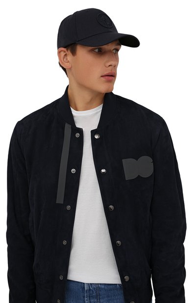 Бейсболка STONE ISLAND темно-синего цвета по цене 13900 руб., арт. 751599675, фото 2 Бейсболка STONE ISLAND, арт. 751599675, фото 2