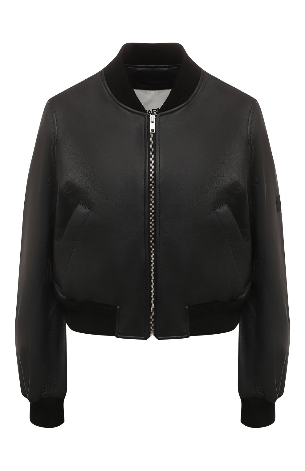 Кожаный бомбер YS ARMY PARIS темно-синего цвета по цене 155000 руб., арт. 24EFV20047B23W, фото 1 Кожаный бомбер YS ARMY PARIS, арт. 24EFV20047B23W, фото 1