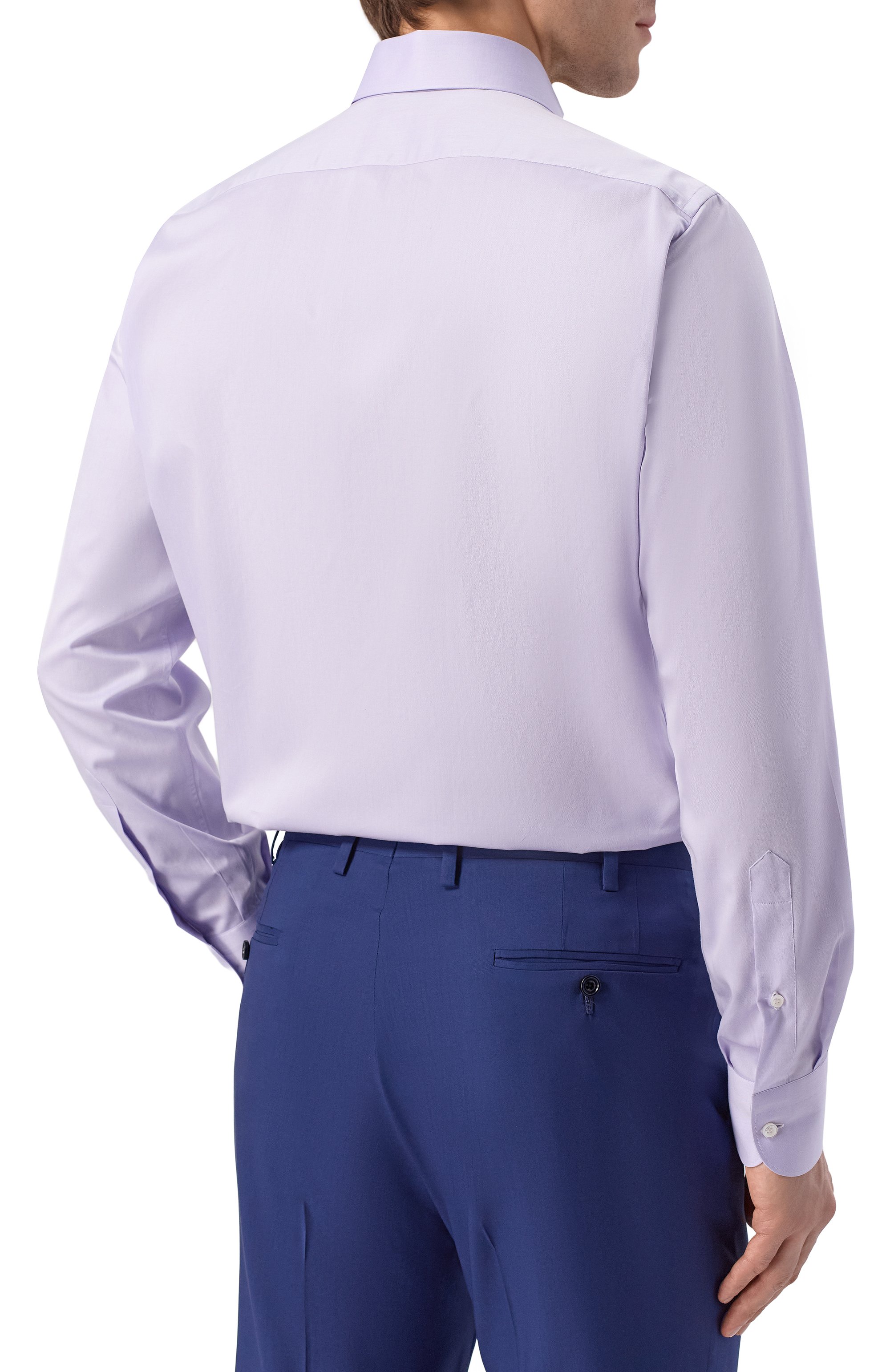 Хлопковая сорочка FRAY сиреневого цвета по цене 56600 руб., арт. TAMIGI/721, фото 4 Хлопковая сорочка FRAY, арт. TAMIGI/721, фото 4