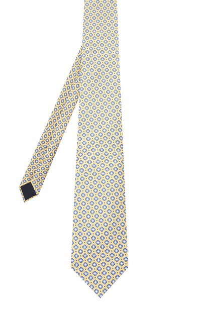 Шелковый галстук CORNELIANI желтого цвета по цене 15650 руб., арт. 83U302-9120377/00, фото 2 Шелковый галстук CORNELIANI, арт. 83U302-9120377/00, фото 2