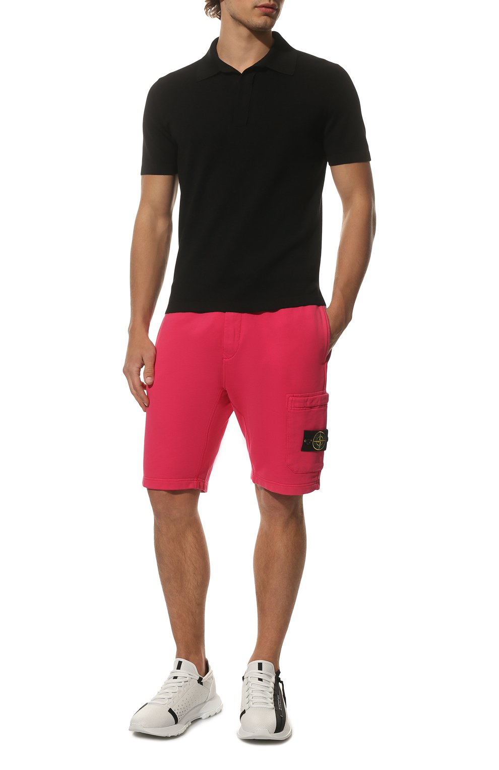 Хлопковые шорты STONE ISLAND, арт. 761564651, фото 2