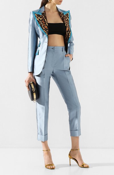 Шелковые брюки DOLCE & GABBANA, арт. FTBVMT/FU1L5, фото 2