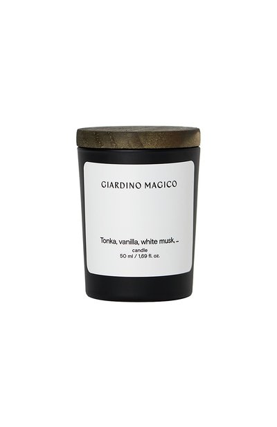 Парфюмированная свеча tonka, vanilla, white musk (50ml) GIARDINO MAGICO, арт. 4640200325020