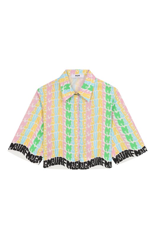 Хлопковая рубашка MSGM kids 11250₽