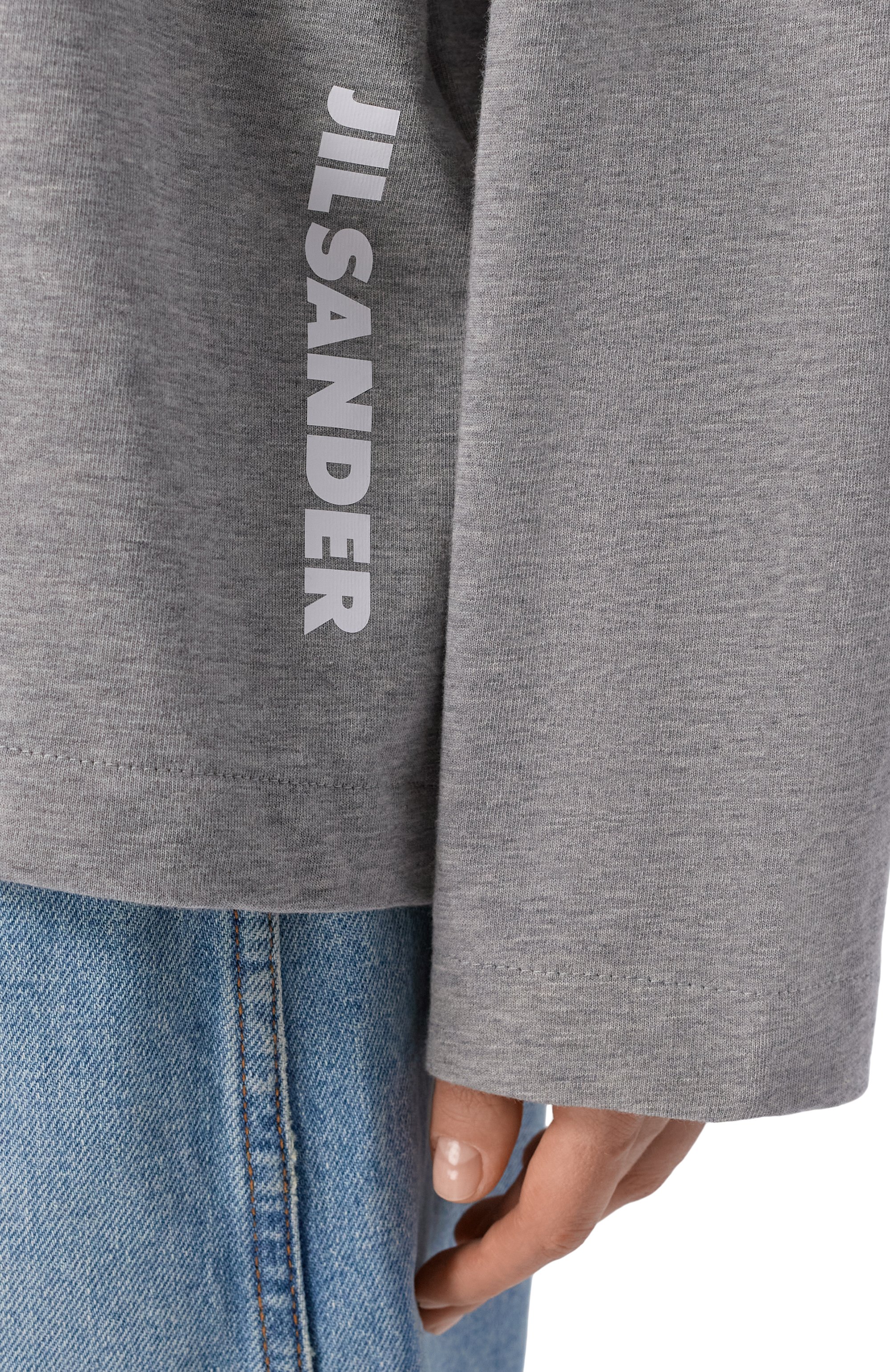 Хлопковый лонгслив JIL SANDER, арт. J02GC0174/J20399, фото 5