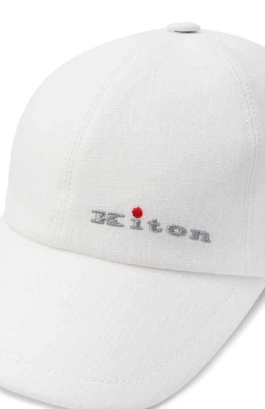 Льняная бейсболка Kiton UCPL015K0718H Белый  UCPL015K0718H Фото 3