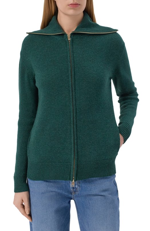 Кардиган из шерсти и кашемира Lorena Antoniazzi FM01A/2472 Зелёный  FM01A/2472 Фото 3