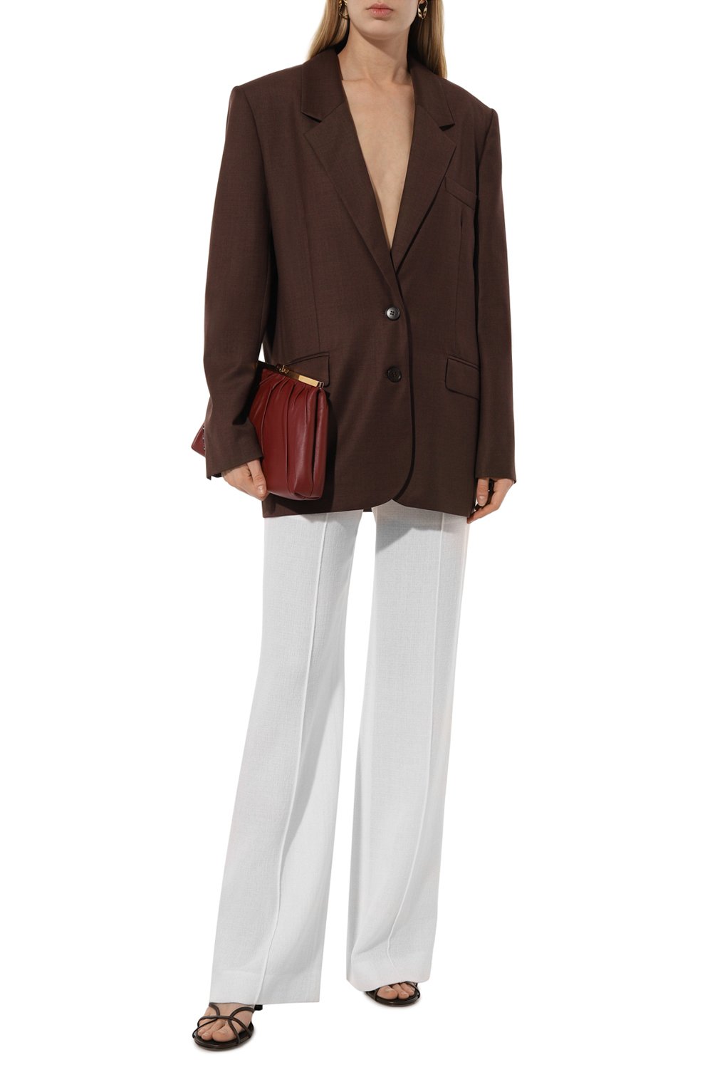 Брюки из шерсти и кашемира CHLOÉ, арт. CHC23APA46168, фото 2