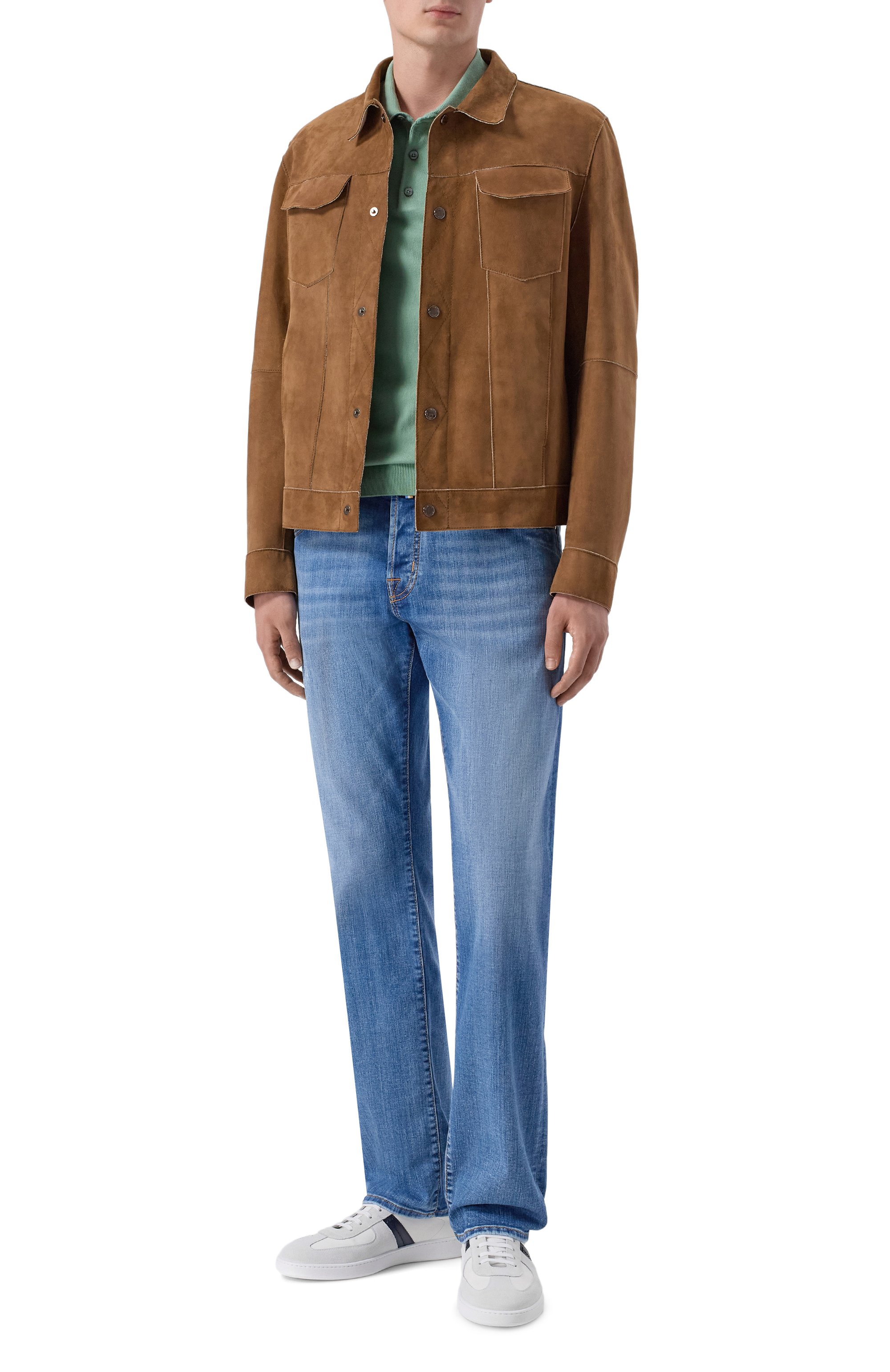 Кожаные кеды riva BLU BARRETT, арт. RIVA-14111.2/LE0N, фото 2