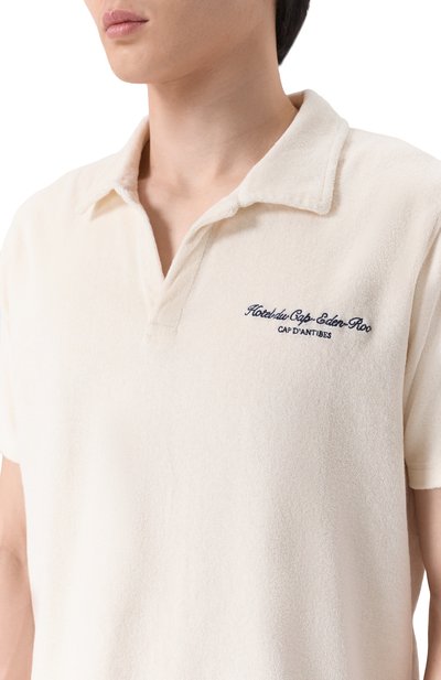 Хлопковое поло sporty & rich х hotel du cap-eden-roc SPORTY AND RICH, арт. T003260673CR01_001, фото 5