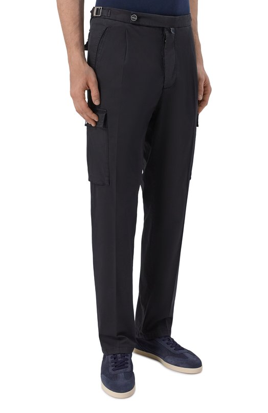 Хлопковые брюки-карго Kiton UP0005K0600H Чёрный  UP0005K0600H Фото 3