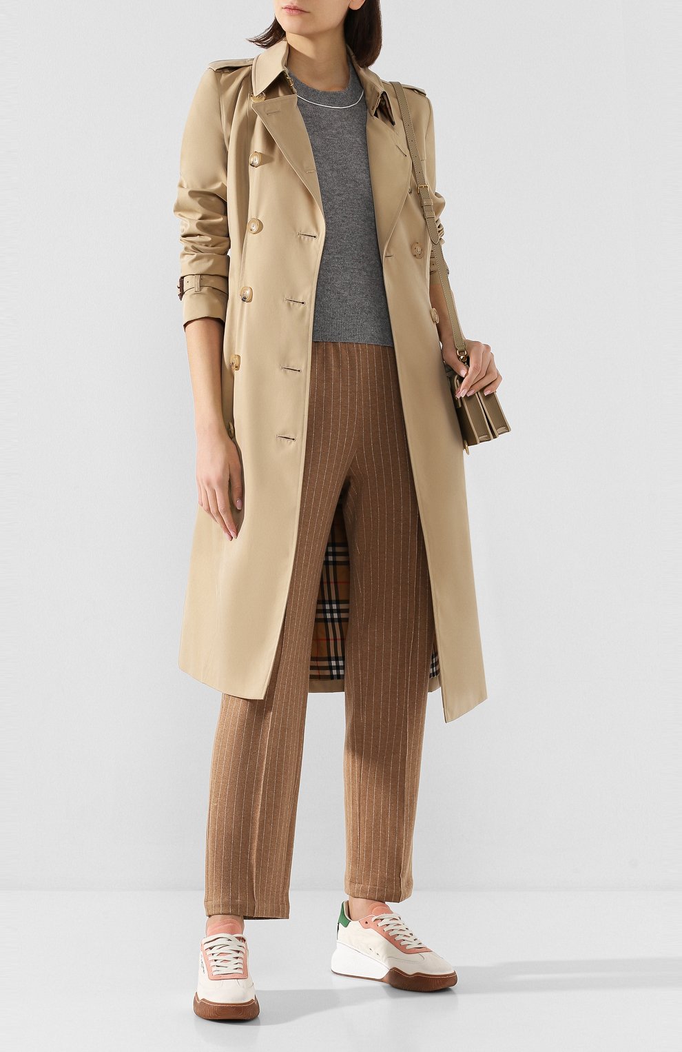Кашемировый топ BURBERRY серого цвета по цене 64550 руб., арт. 8029442, фото 2 Кашемировый топ BURBERRY, арт. 8029442, фото 2