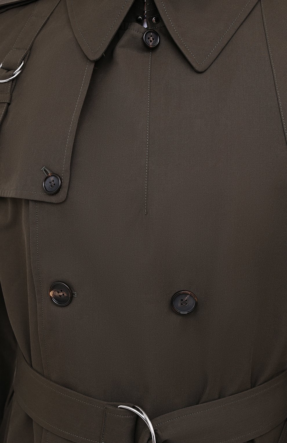 Хлопковый тренч ALEXANDER MCQUEEN, арт. 615573/QPS44, фото 5