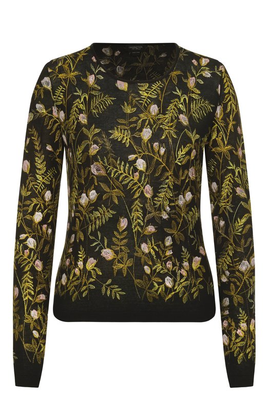 Пуловер из кашемира и шелка Giambattista Valli 25FWPVCM0M24/02CAS Чёрный 25FWPVCM0M24/02CAS