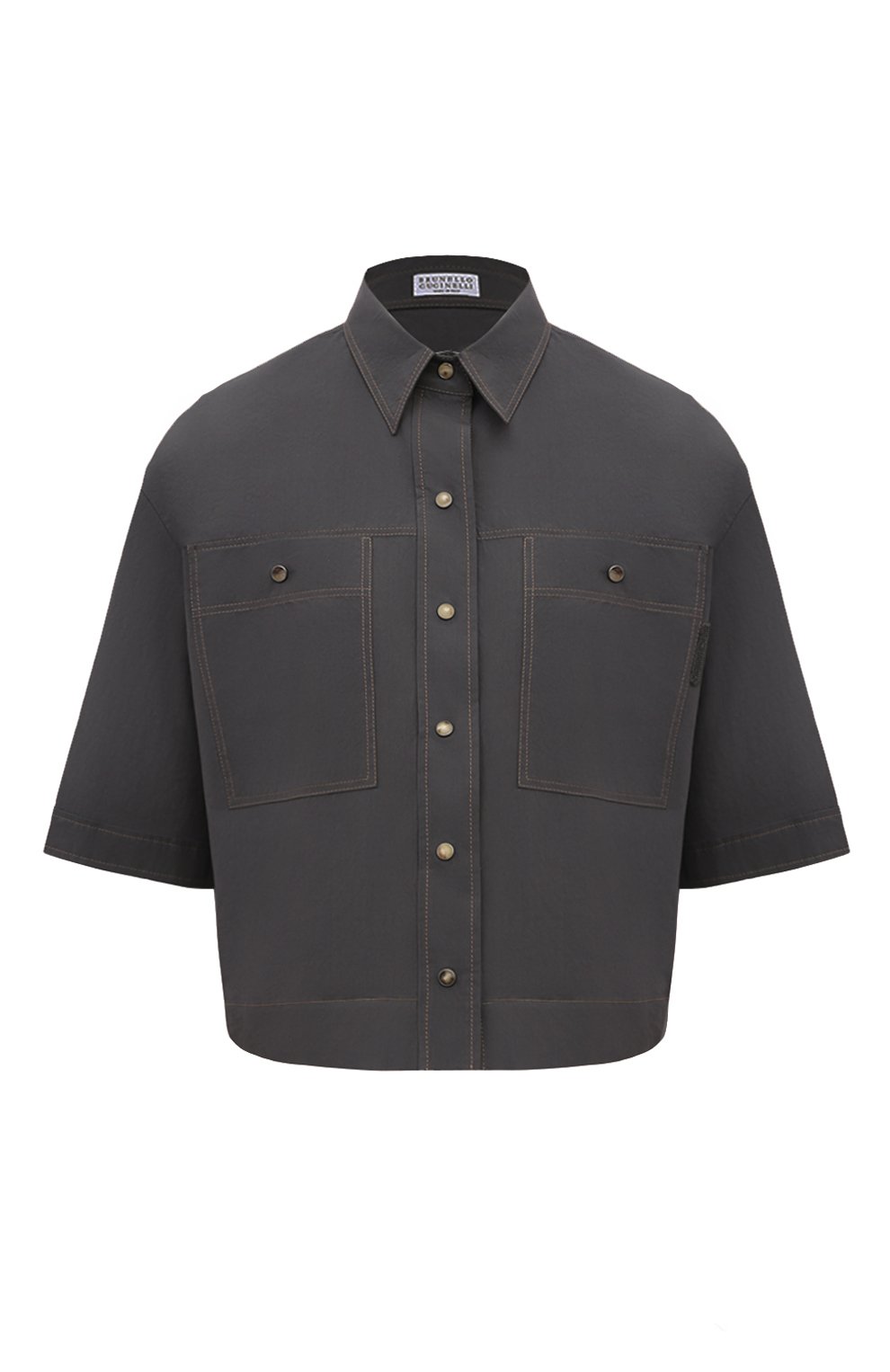 Хлопко вая рубашка BRUNELLO CUCINELLI, арт. ML949B1348, фото 1