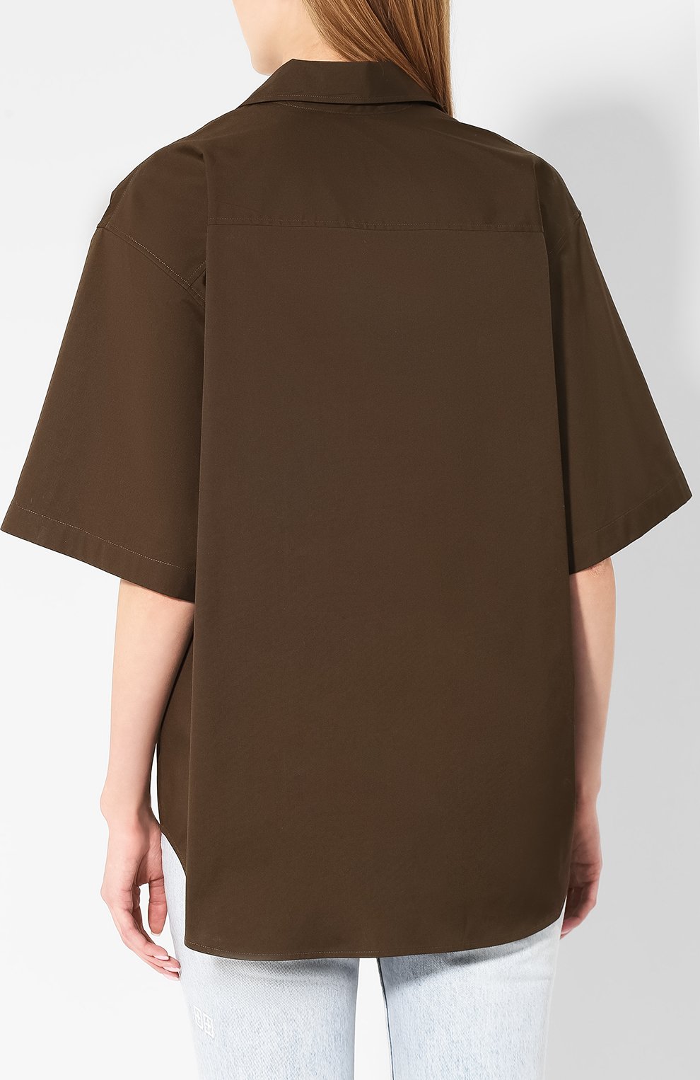 Хлопковая рубашка DSQUARED2 зеленого цвета по цене 28300 руб., арт. S72DL0648/S44131, фото 4 Хлопковая рубашка DSQUARED2, арт. S72DL0648/S44131, фото 4