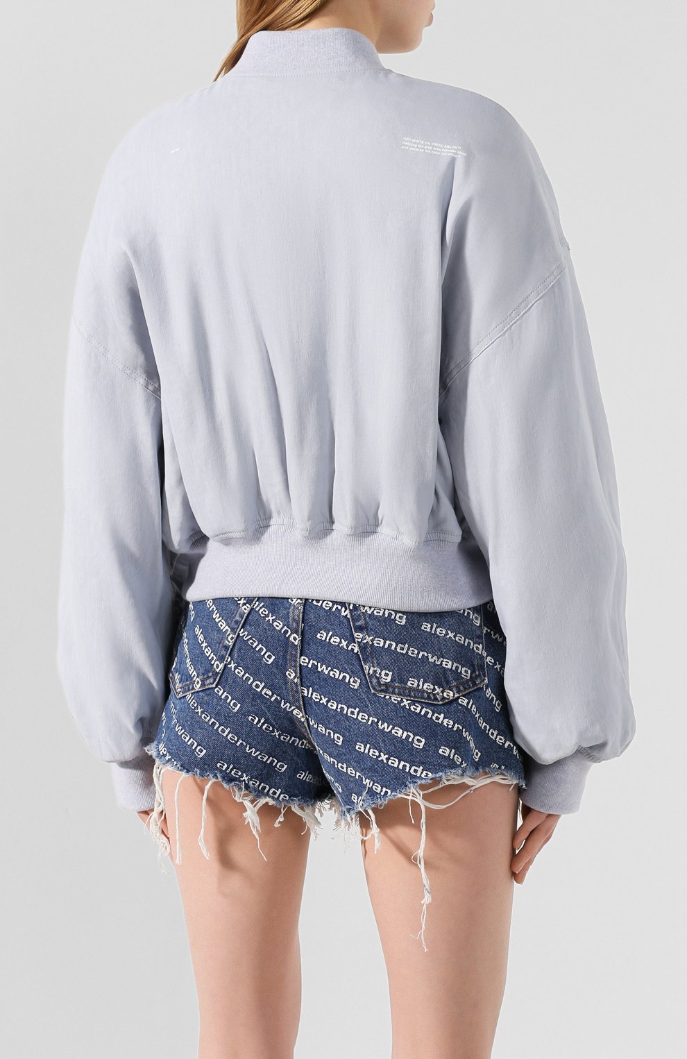 Бомбер из смеси льна и вискозы OFF-WHITE, арт. 0WEA200S20FAB0024001, фото 4
