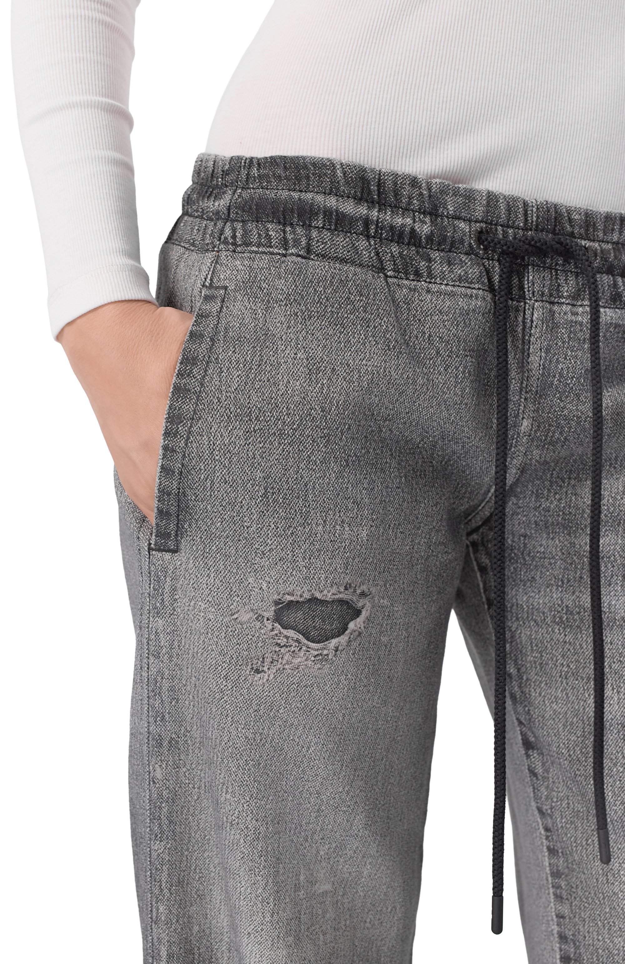 Джинсы DIESEL серого цвета по цене 36450 руб., арт. A16586/068US, фото 5 Джинсы DIESEL, арт. A16586/068US, фото 5