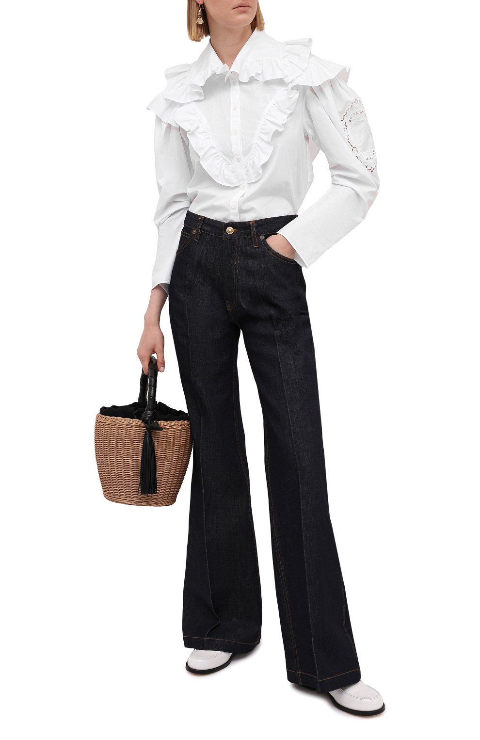 Хлопковая блузка PHILOSOPHY DI LORENZO SERAFINI, арт. A0208/2119, фото 2