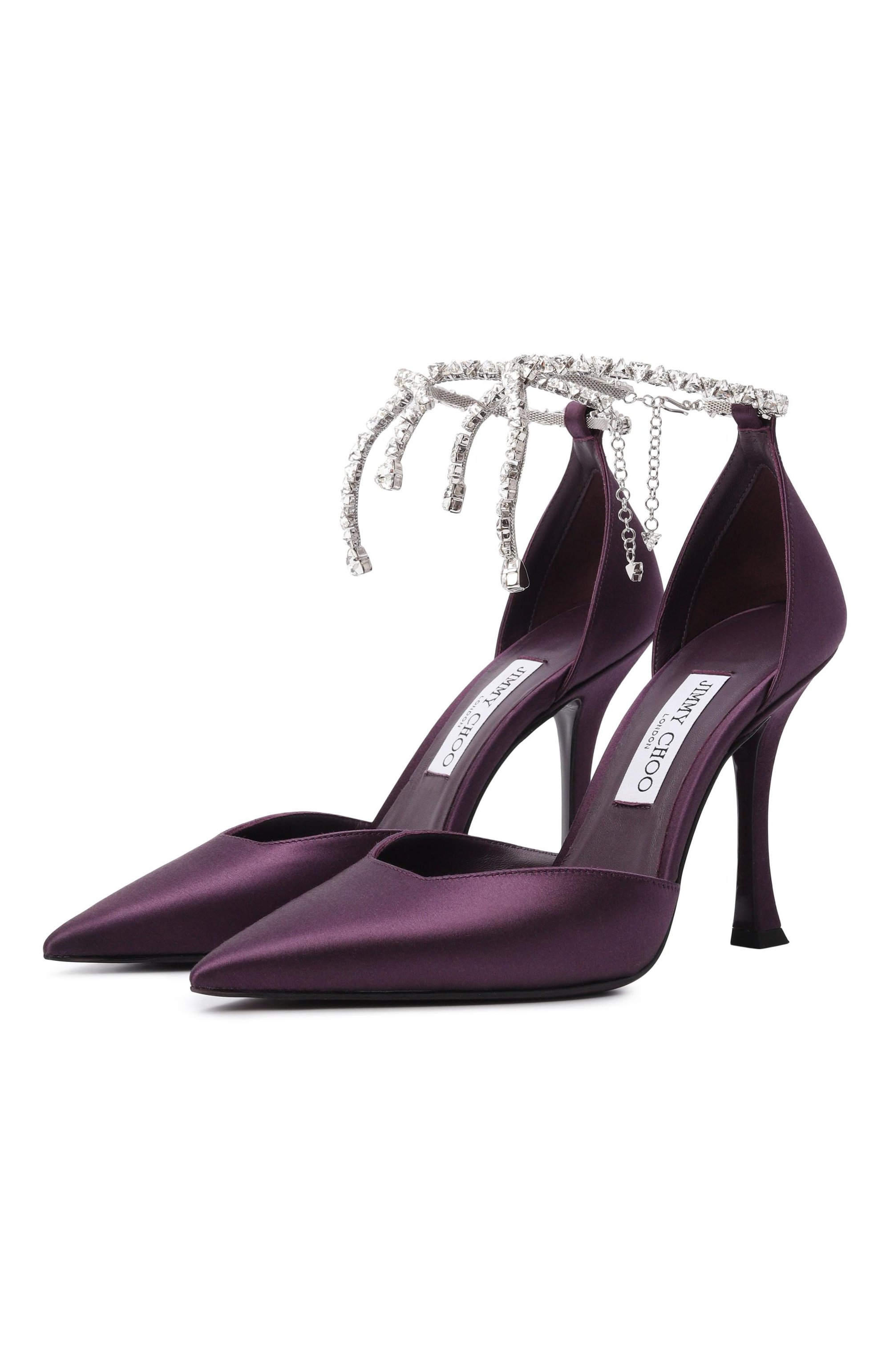 Атласные туфли stevie 100 JIMMY CHOO, арт. STEVIE100SAT, фото 1