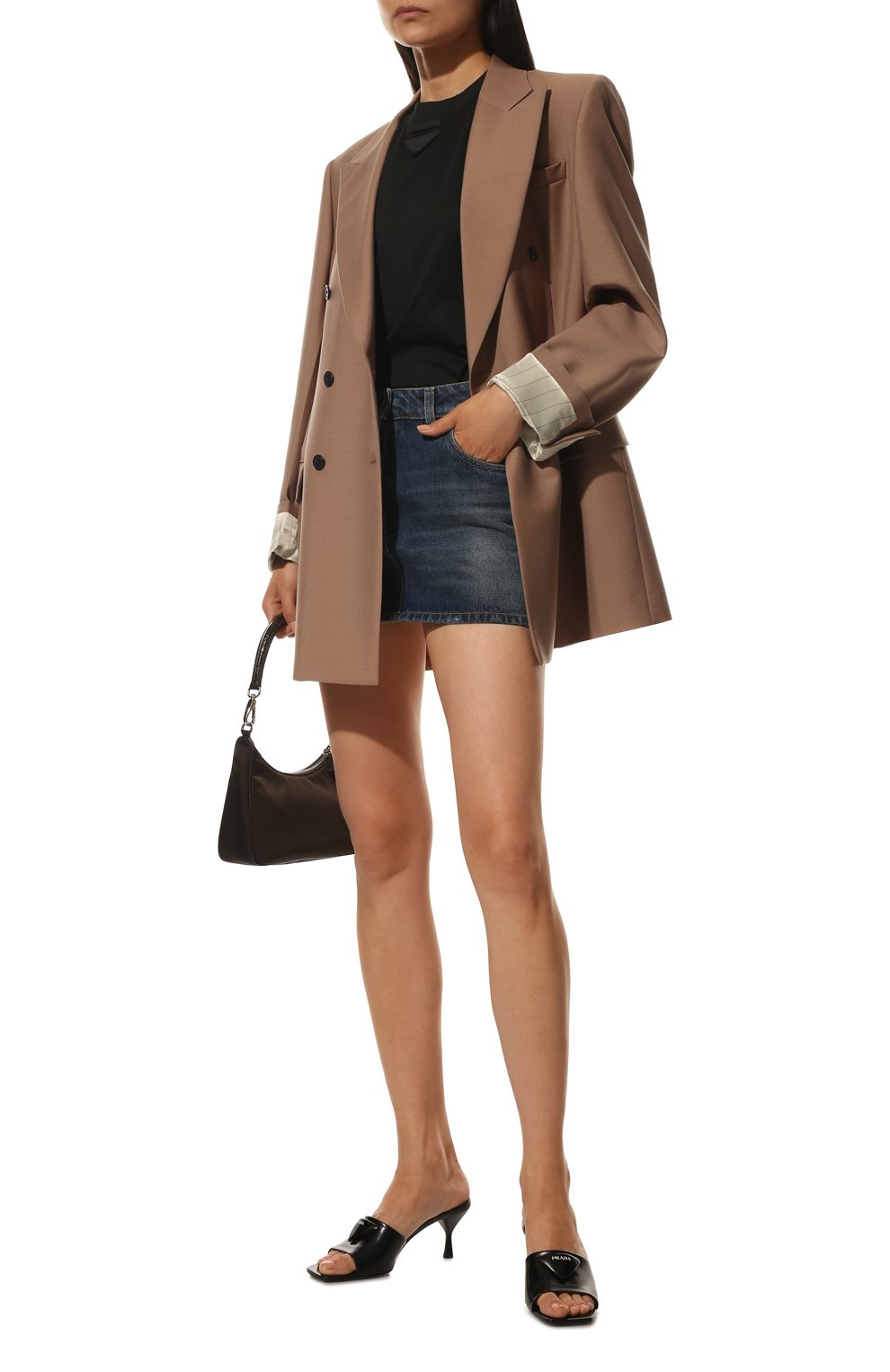 Джинсовая юбка PRADA, арт. GFD156-1ZAC-F0008-212, фото 2