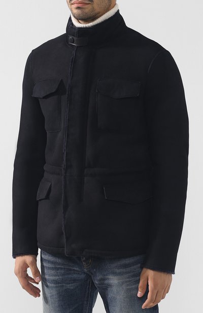 Дубленка на молнии с воротником-стойкой GIORGIO ARMANI, арт. 1SG03P/1SP26, фото 3