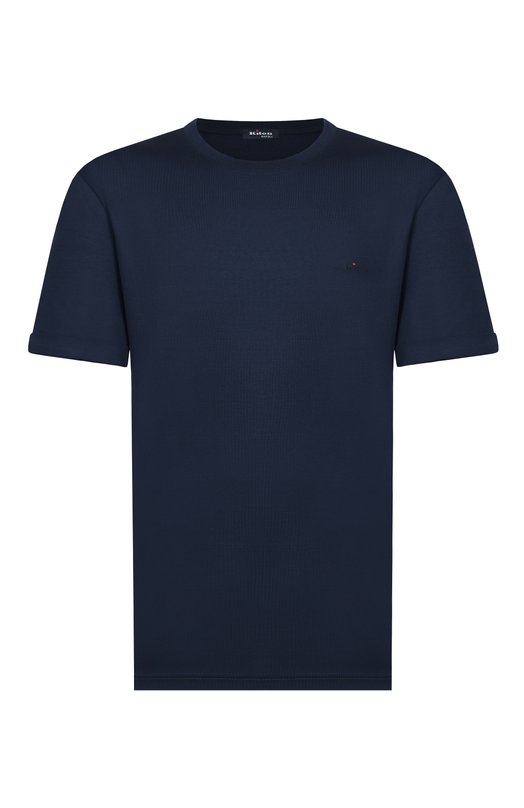 Хлопковая футболка Kiton UMK0891 Синий UMK0891