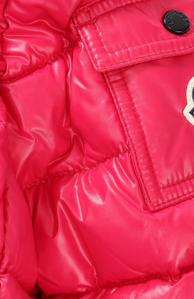 Пуховое пальто с контрастной отделкой и капюшоном MONCLER ENFANT, арт. C2-954-49900-05-68950/4-6A, фото 3