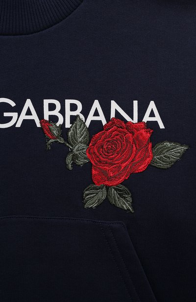 Хлопковый свитшот DOLCE & GABBANA, арт. L5JW9A/G7J7V/8-14, фото 3
