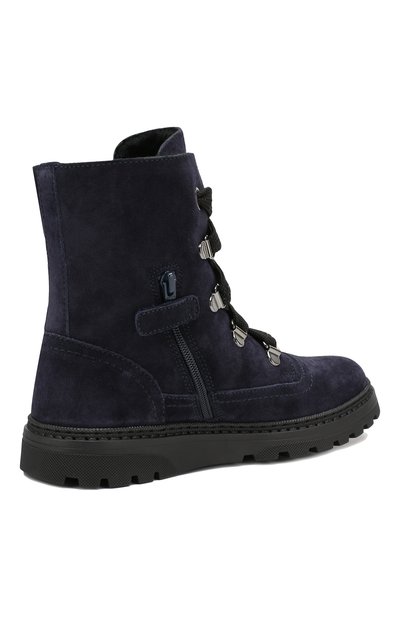 Замшевые ботинки с меховой отделкой DOLCE & GABBANA, арт. DA0744/AA259/29-36, фото 3